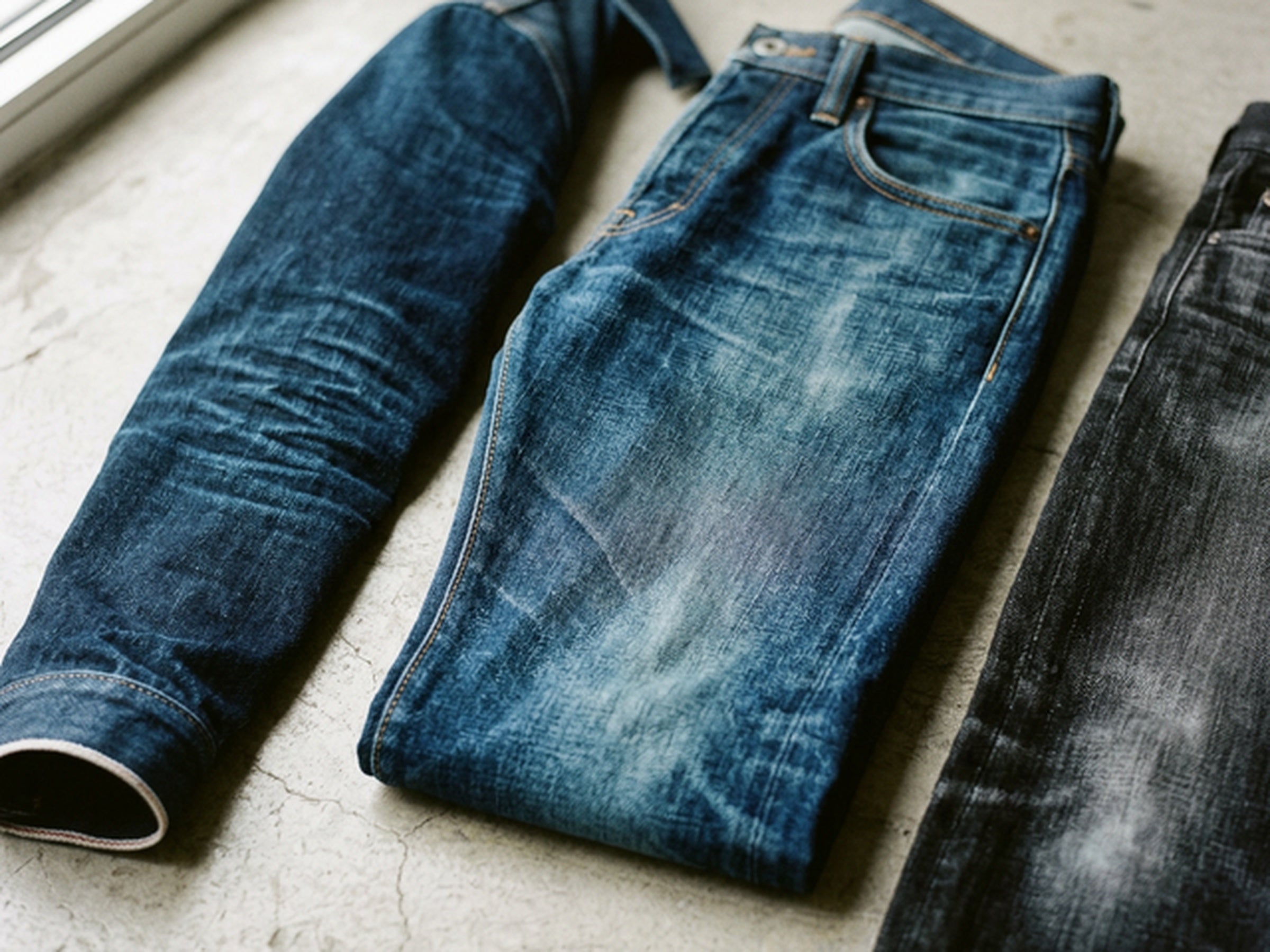 Mid-Blue Denim als ruhige, vielseitige erste Jeansfarbe