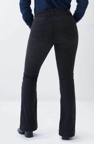 SALSA Secret Push In Schlaghose - Midnight Espresso Black - 126115.0000