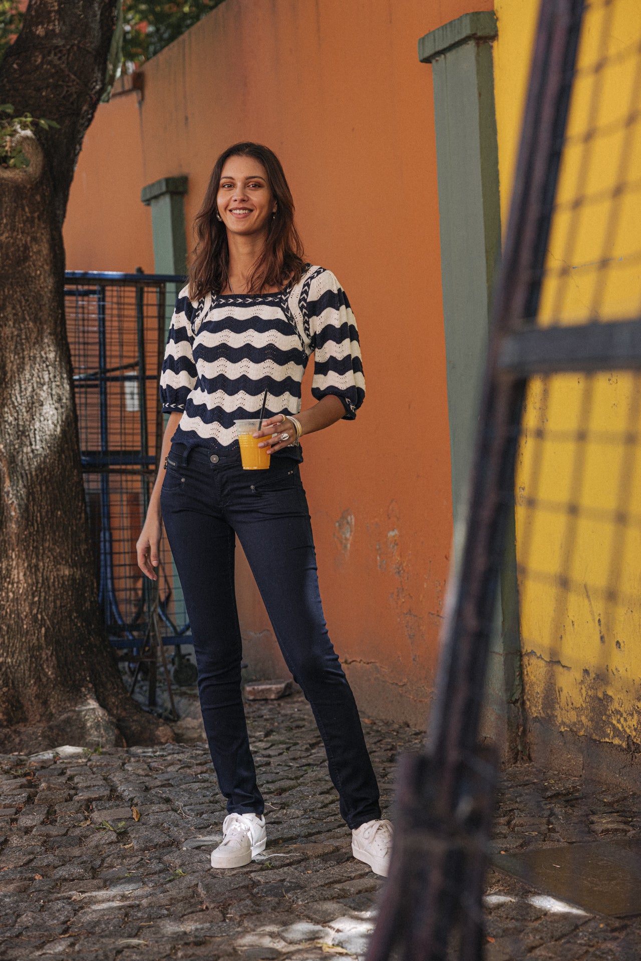 FREEMAN T. PORTER Alexa Slim S-SDM Five Pocket - Midnight Navy Blue - 25638 205.F0082 von Freeman T. Porter