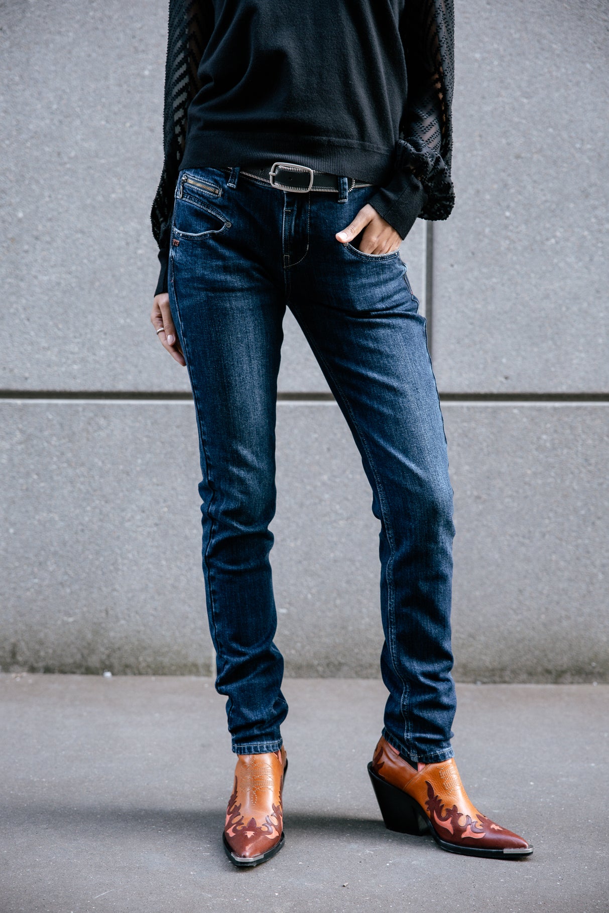 FREEMAN T. PORTER Alexa High Waist S-SDM battle - Indigo Stardust - 25874 6022.F2302