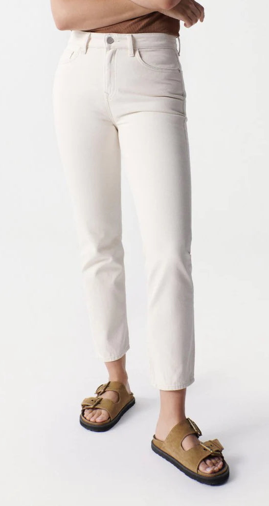 SALSA TRUE Cropped Slim - Linen Dawn Beige - 126114.0071