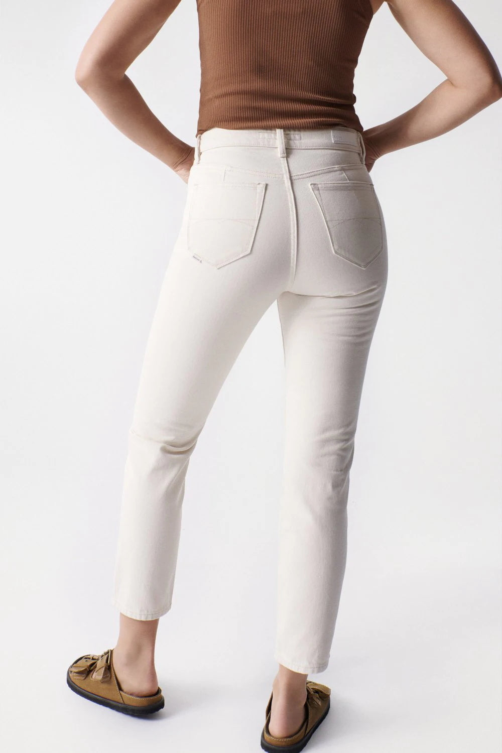 SALSA TRUE Cropped Slim - Linen Dawn Beige - 126114.0071 von Salsa