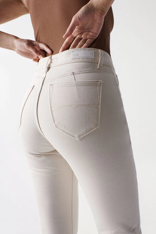 SALSA TRUE Cropped Slim - Linen Dawn Beige - 126114.0071
