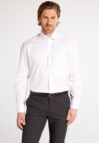 ETERNA COMFORT FIT COVER SHIRT TWILL - Ivory Mist - 8817-00-E19K