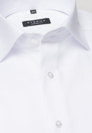 ETERNA COMFORT FIT COVER SHIRT TWILL - Ivory Mist - 8817-00-E19K