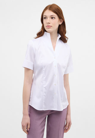 ETERNA REGULAR FIT Kurzarm Bluse - Pearl Whisper White - 5585-00-H266