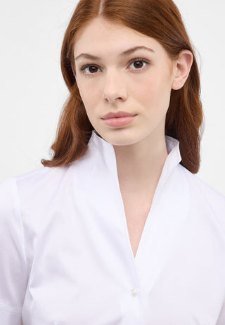 ETERNA REGULAR FIT Kurzarm Bluse - Pearl Whisper White - 5585-00-H266