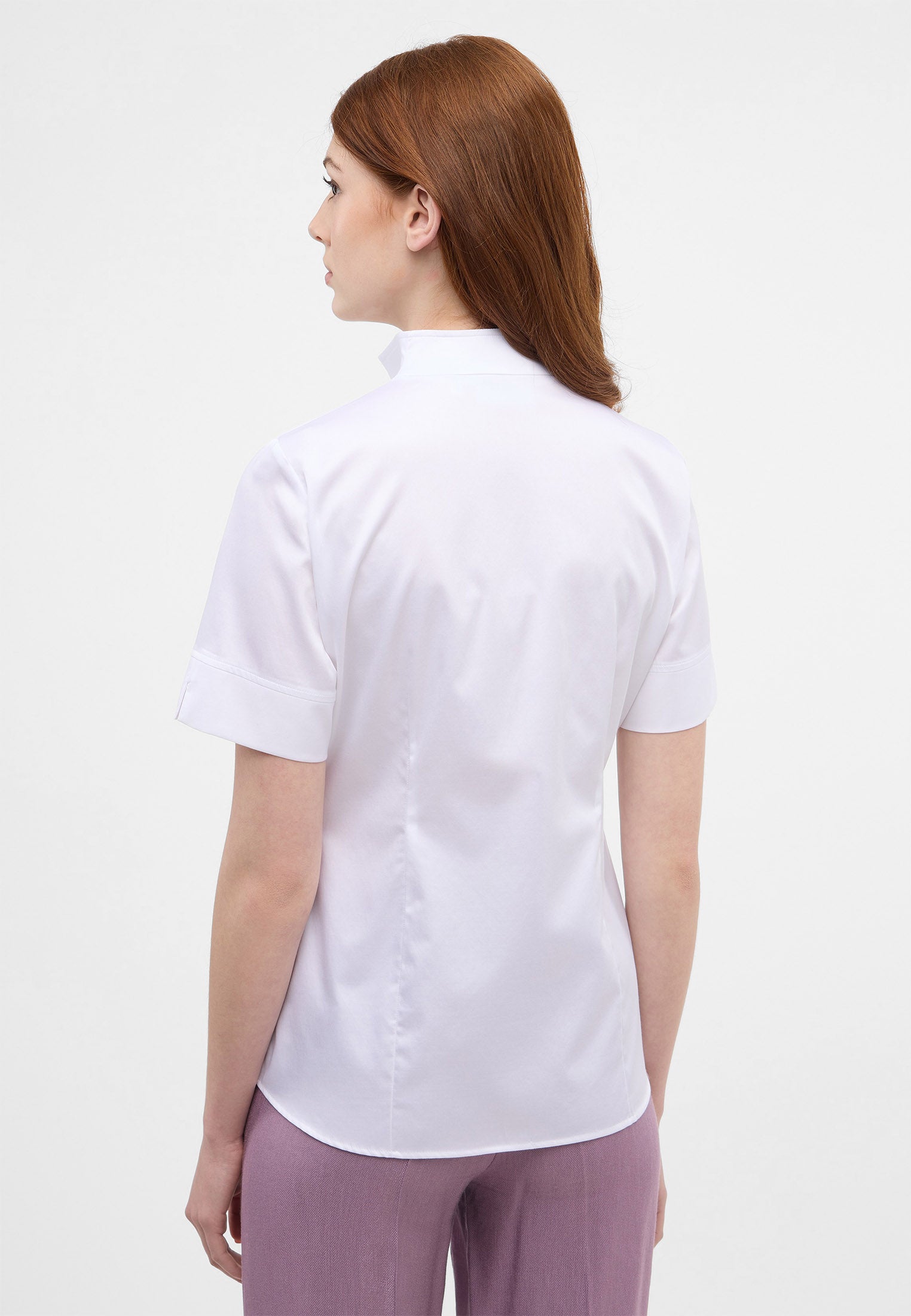 ETERNA REGULAR FIT Kurzarm Bluse - Pearl Whisper White - 5585-00-H266 von Eterna