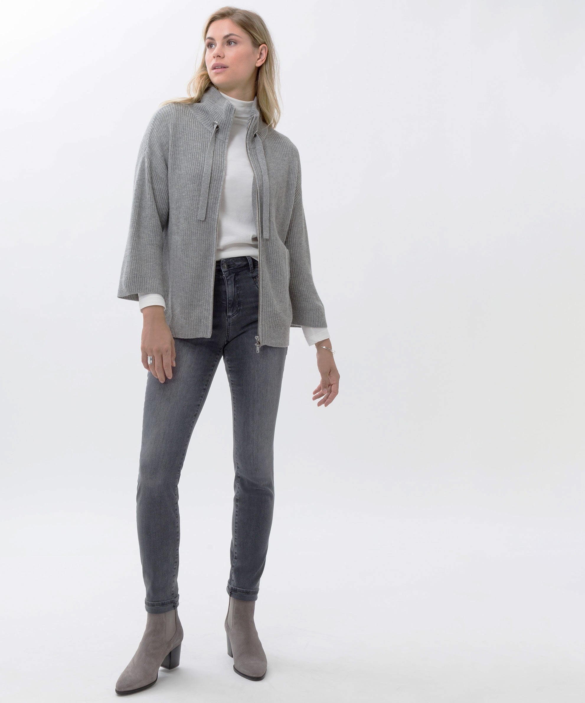 BRAX SHAKIRA used dark gray 9928220 71-6507-05 - VINTAGE STRETCH von BRAX
