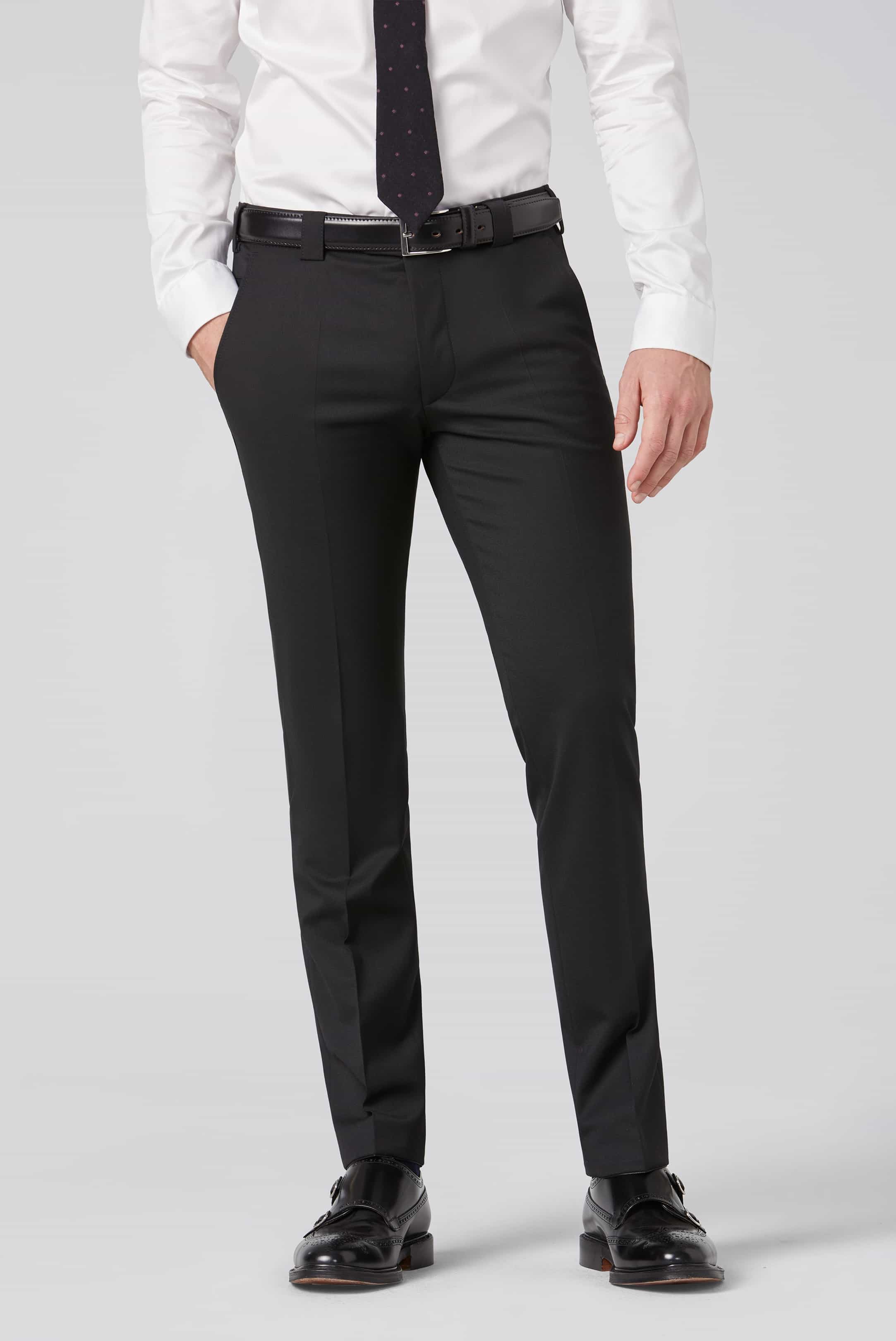 MEYER HOSEN Roma Anzughose - Midnight Washed Black - 115-0-9288.09