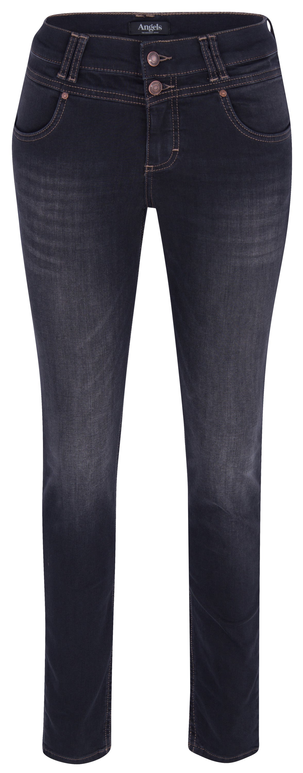 ANGELS JEANS Skinny Button Jeans - Smoky Graphite Wash - 346 1203.1158