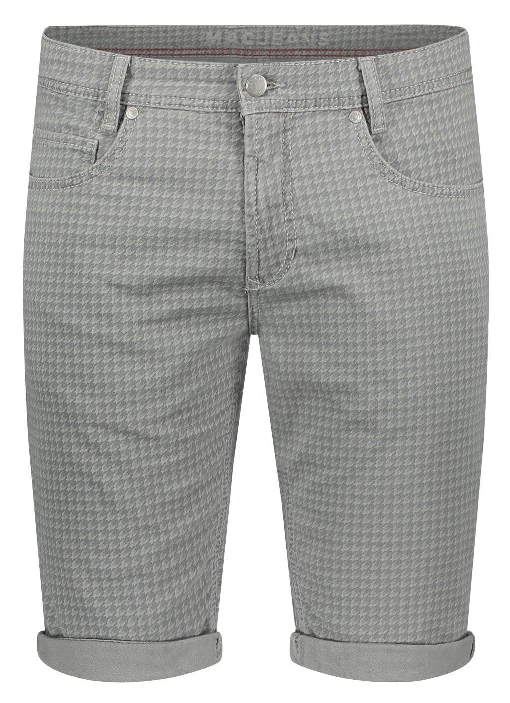 MAC JOG'N SHORTS Bermuda - Houndstooth Mist Grey - 0562-00-0716-041B