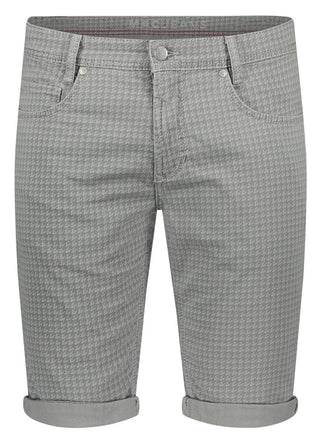 MAC JOG'N SHORTS Bermuda - Houndstooth Mist Grey - 0562-00-0716-041B