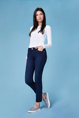 BLUE FIRE Nancy Slim-Fit Jeans - Deep Midnight Indigo - 1001.462