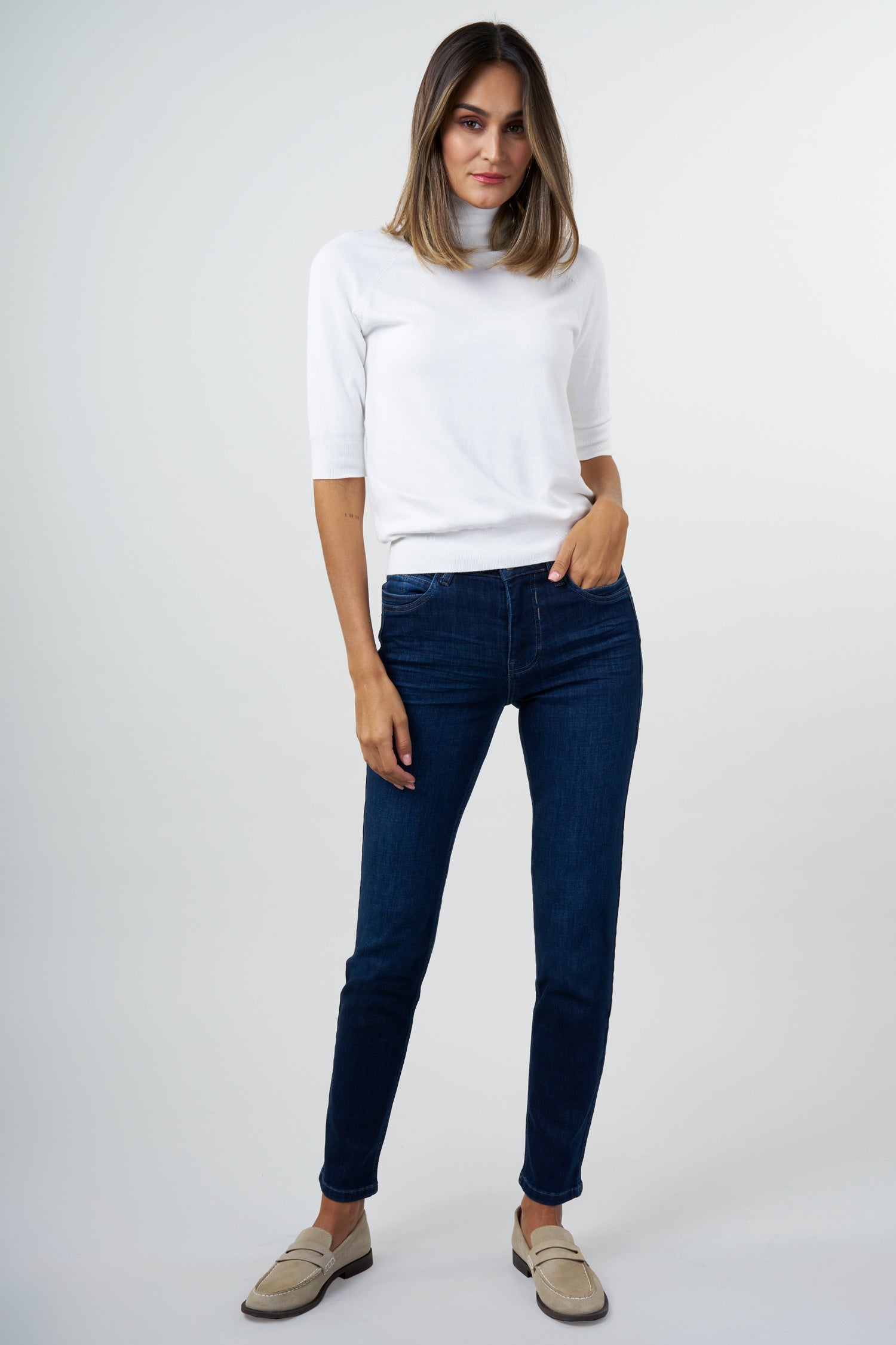 BLUE FIRE Nancy Slim Fit Jeans - Deep Midnight Indigo - 1001.4143 von Blue Fire