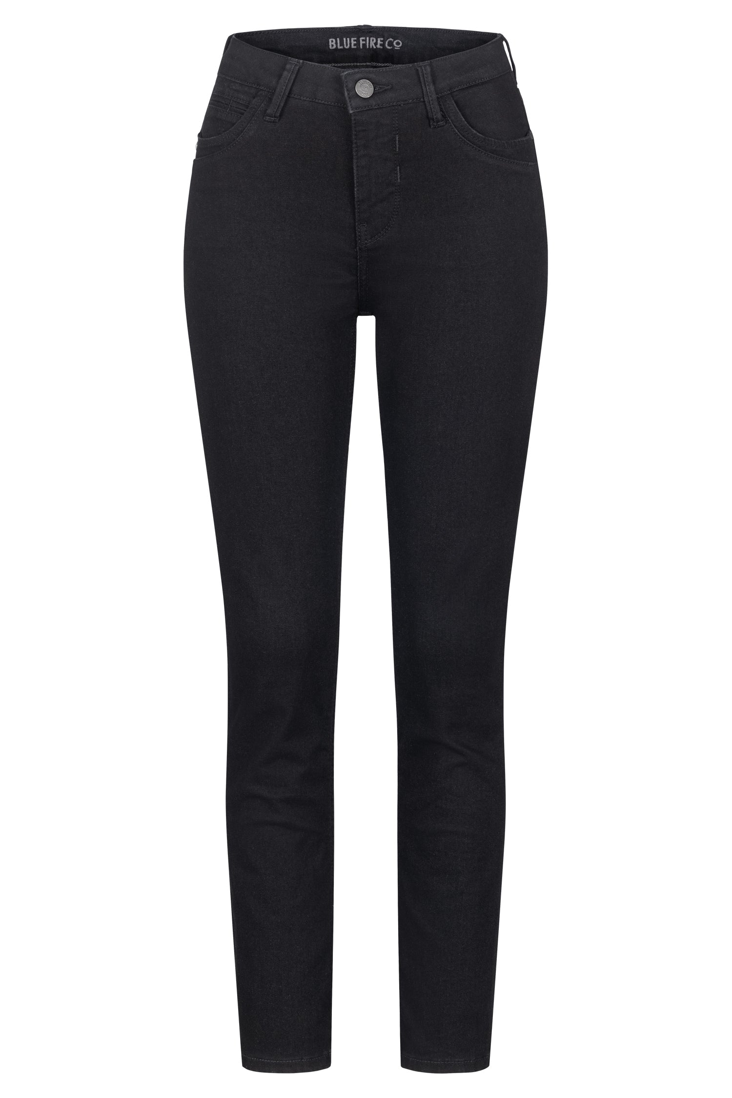 BLUE FIRE Nancy Slim Jeans - Deep Noir Black - 1001.269