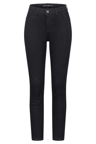 BLUE FIRE Nancy Slim Jeans - Deep Noir Black - 1001.269