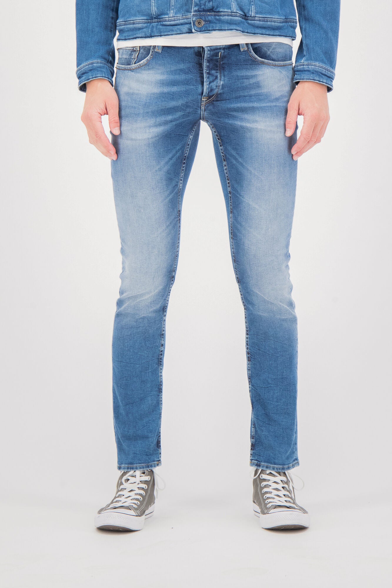 GARCIA SAVIO Slim Jeans - Glacier Sky Used - 630.5763