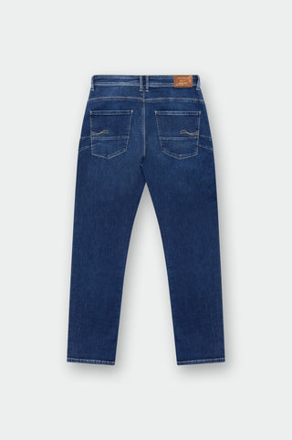 MOD JEANS PEGGY Straight Jeans - Indigo Whirl Blue - HW25-PEGGY.10866