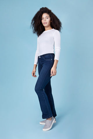 BLUE FIRE Vicky Bootcut Jeans - Deep Midnight Indigo - 1091.462