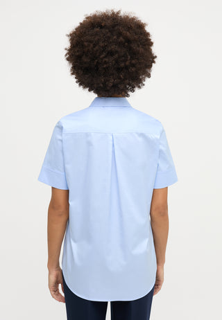 ETERNA REGULAR FIT COVER SHIRT Kurzarm Bluse - Sky Whisper Blue - 5008-10-H965