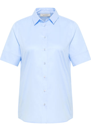 ETERNA REGULAR FIT COVER SHIRT Kurzarm Bluse - Sky Whisper Blue - 5008-10-H965