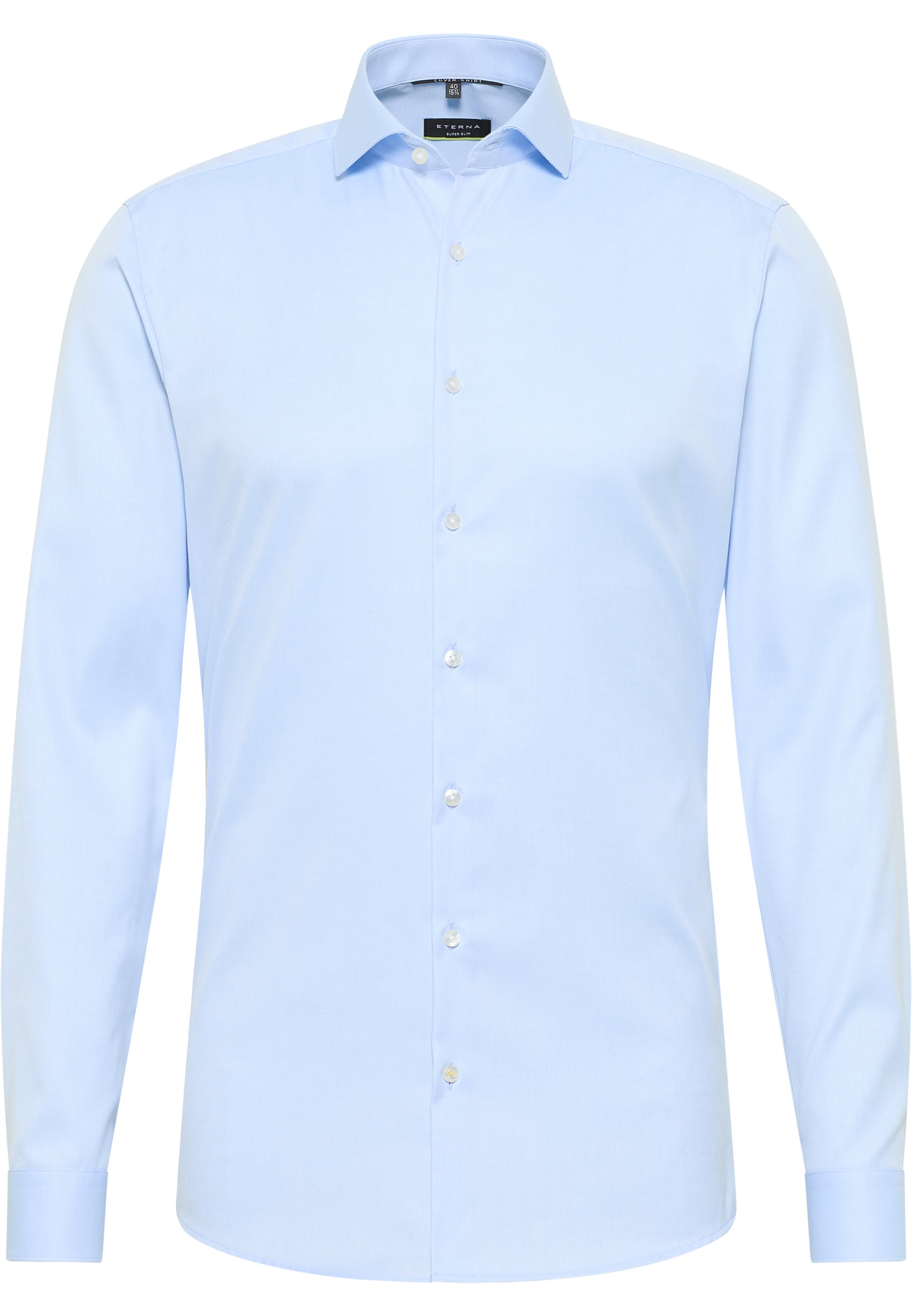 ETERNA SUPER SLIM COVER SHIRT - Light Riviera Blue - 8817-10-Z182