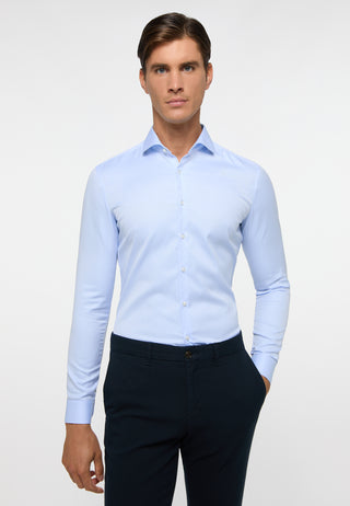 ETERNA SUPER SLIM COVER SHIRT - Light Riviera Blue - 8817-10-Z182