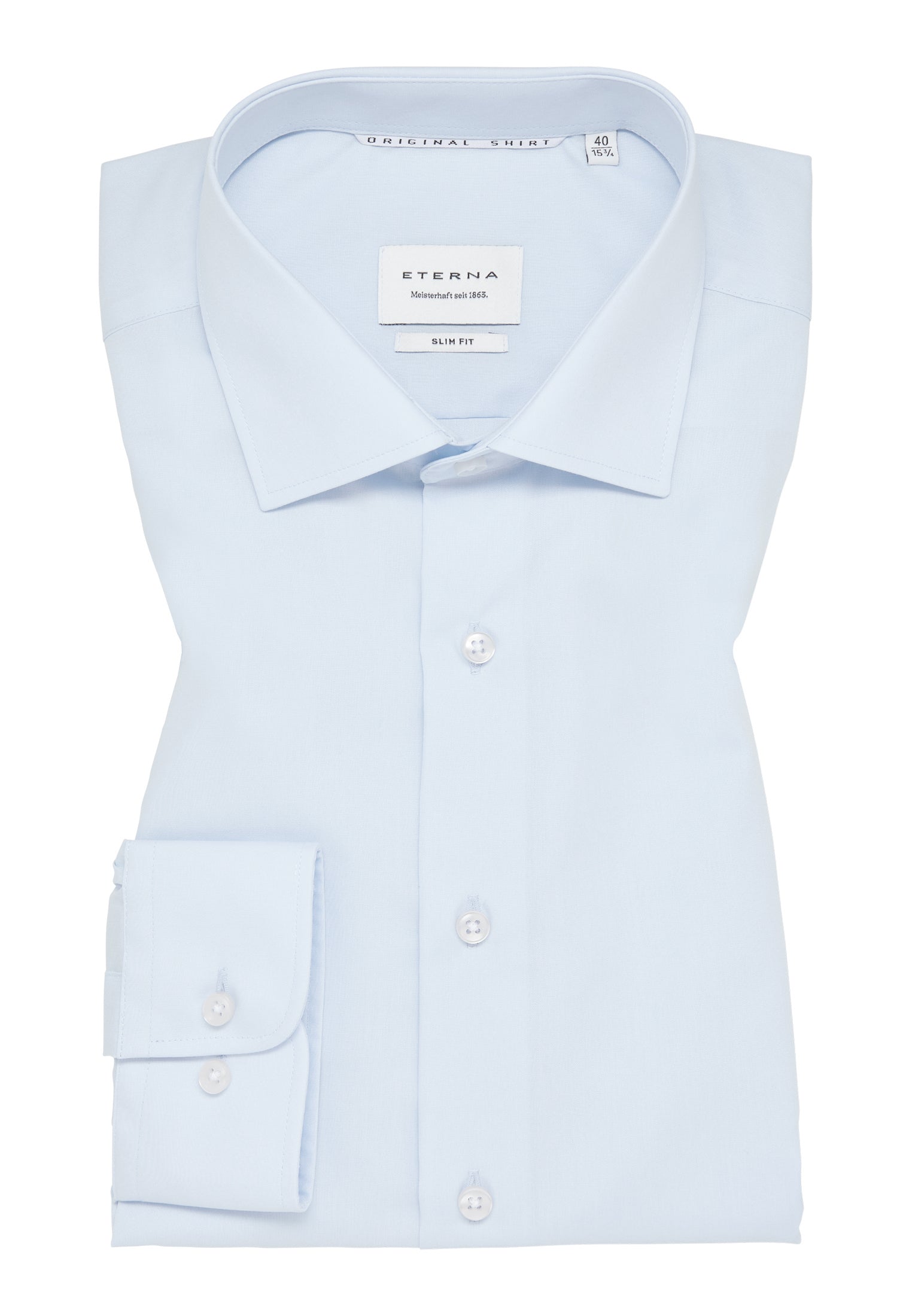 ETERNA SLIM FIT Langarm Hemd - Skywashed Mist - 1100-10-F170