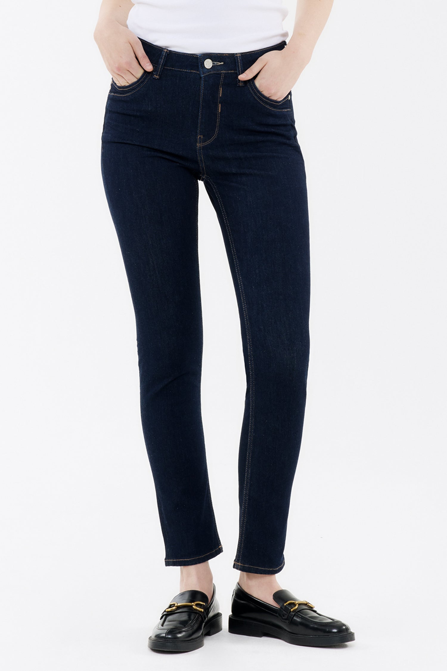 BLUE FIRE Nancy Slim-Fit Jeans - Midnight Indigo Rinse - 1001.267