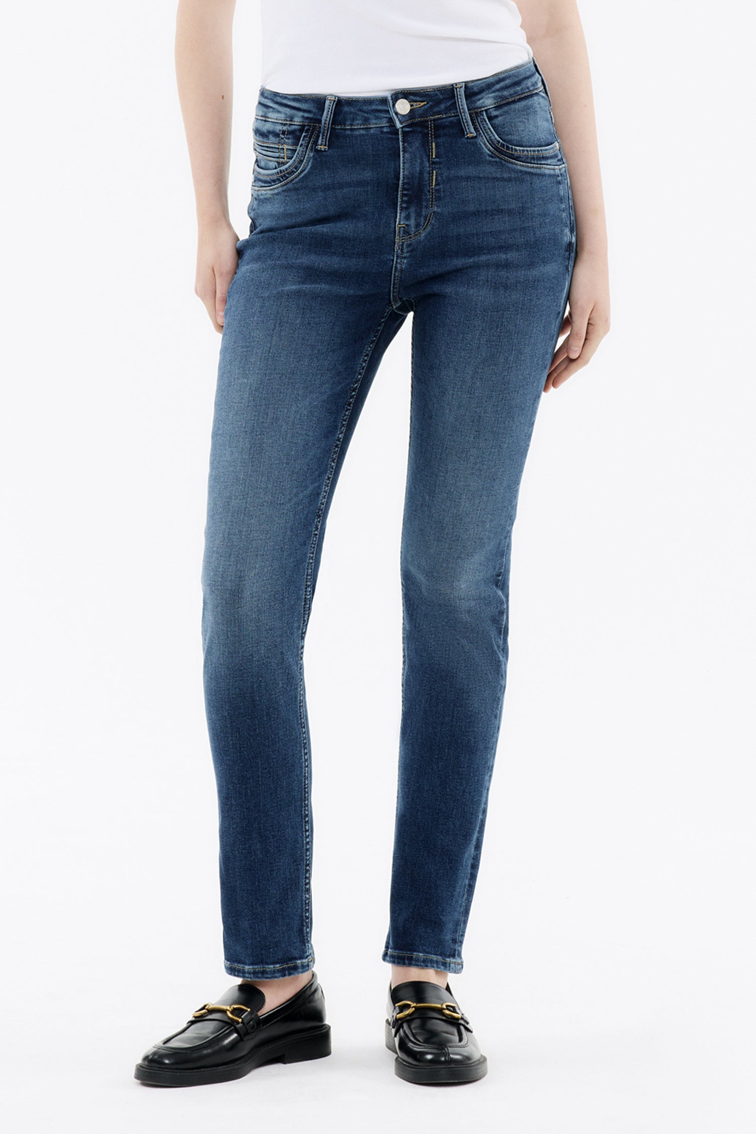 BLUE FIRE Nancy Slim-Fit Jeans - Deep Twilight Blue - 1001.266