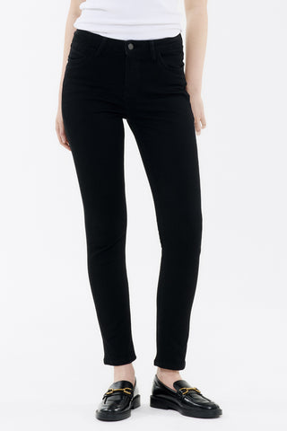 BLUE FIRE Nancy Slim Jeans - Deep Noir Black - 1001.269