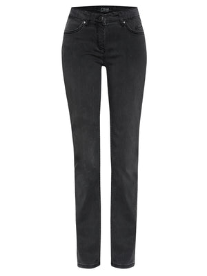 TONI PERFECT SHAPE - Charcoal Velvet Blue Denim - 1-1106-0-11045.872