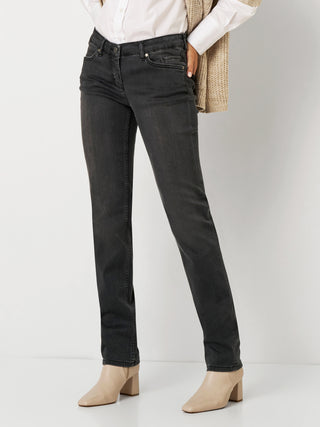 TONI PERFECT SHAPE - Charcoal Velvet Blue Denim - 1-1106-0-11045.872