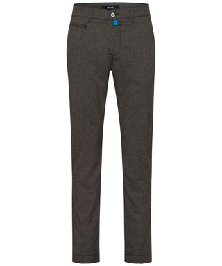 PIERRE CARDIN Lyon Tapered Hose - Smoky Greige Houndstooth - 33757 1012.1107