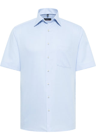 ETERNA MODERN FIT Kurzarm Hemd - Sky Gingham Blue - 8038-11-C19P