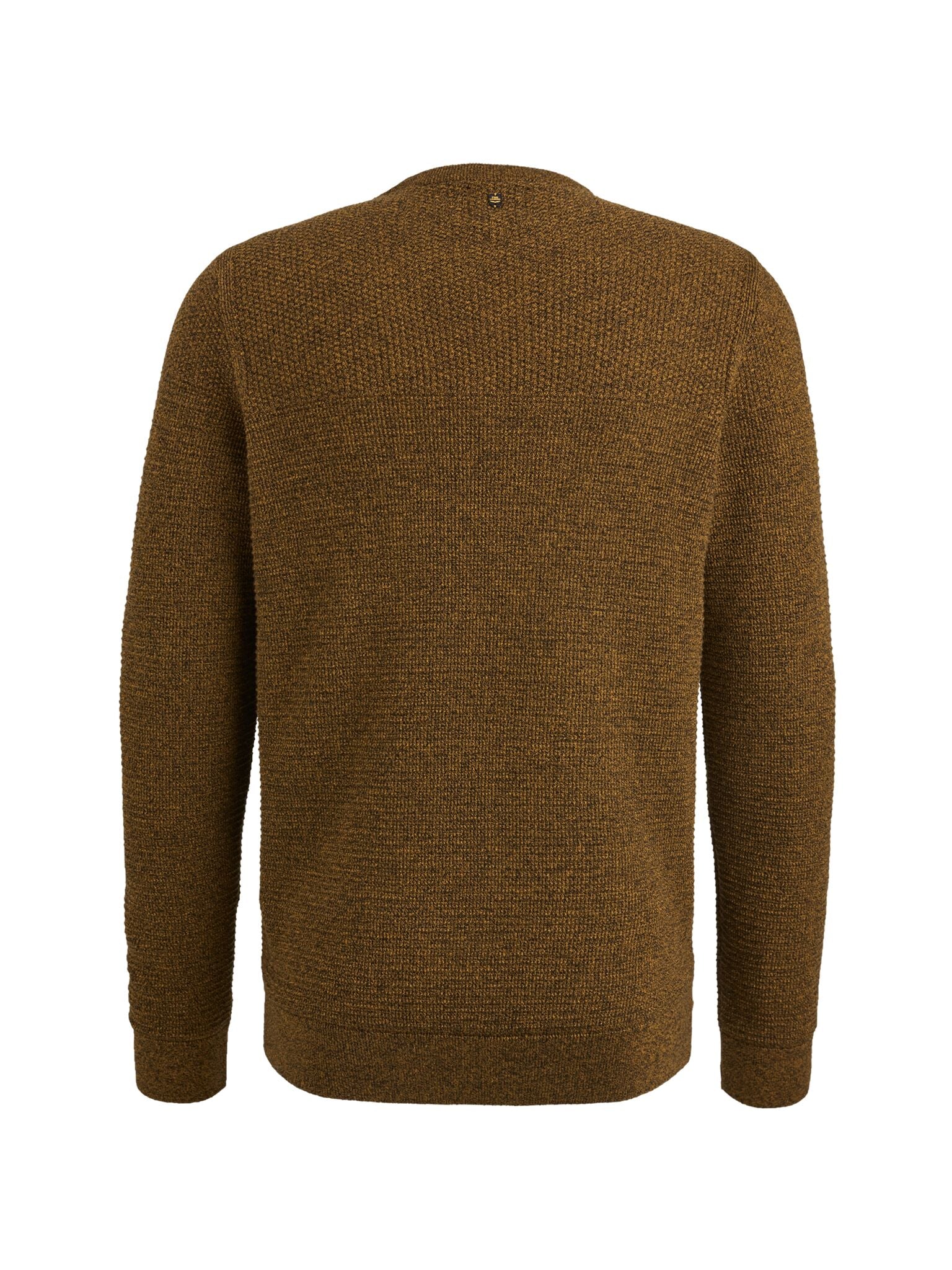 PME LEGEND Rundhals Strickpullover - Amber Tweed Brown - PKW2410300-1119