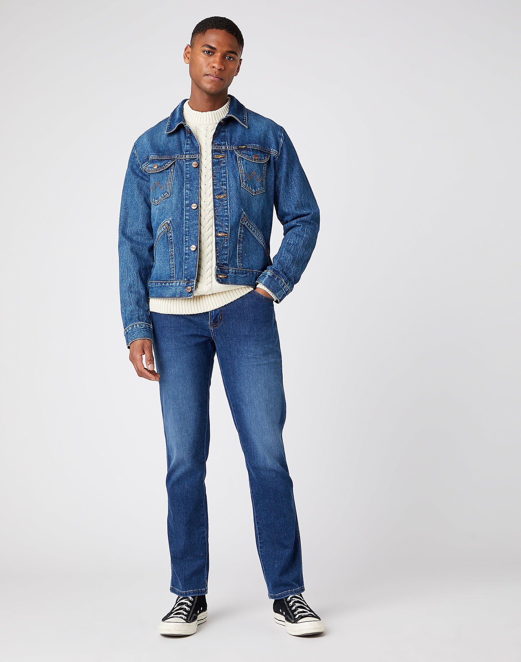 WRANGLER Texas Slim - Deep Atlantic Navy - W12SAO67S von Wrangler