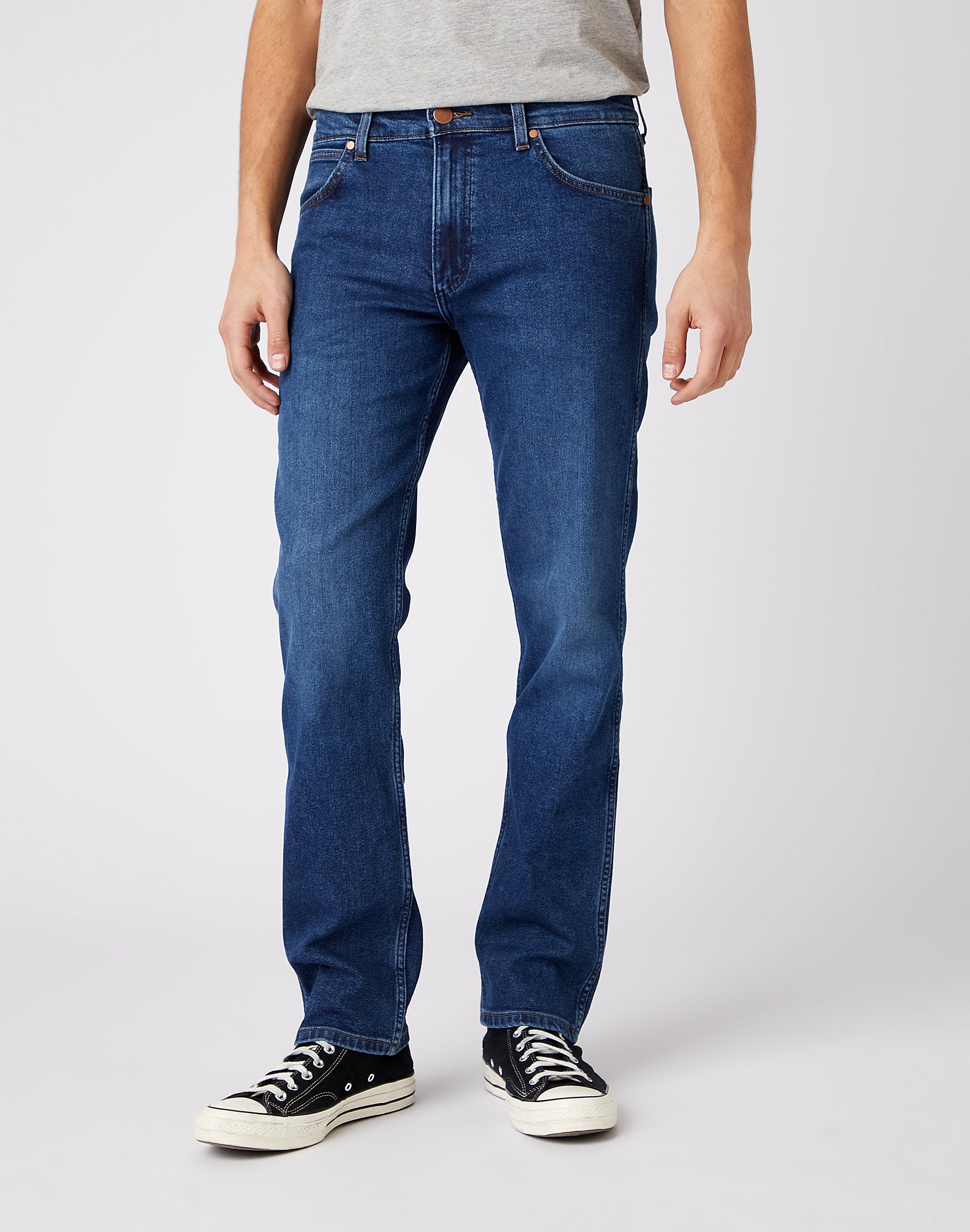 WRANGLER GREENSBORO THE MASTER Five Pocket - Midnight Wash Indigo - W15QU551Q
