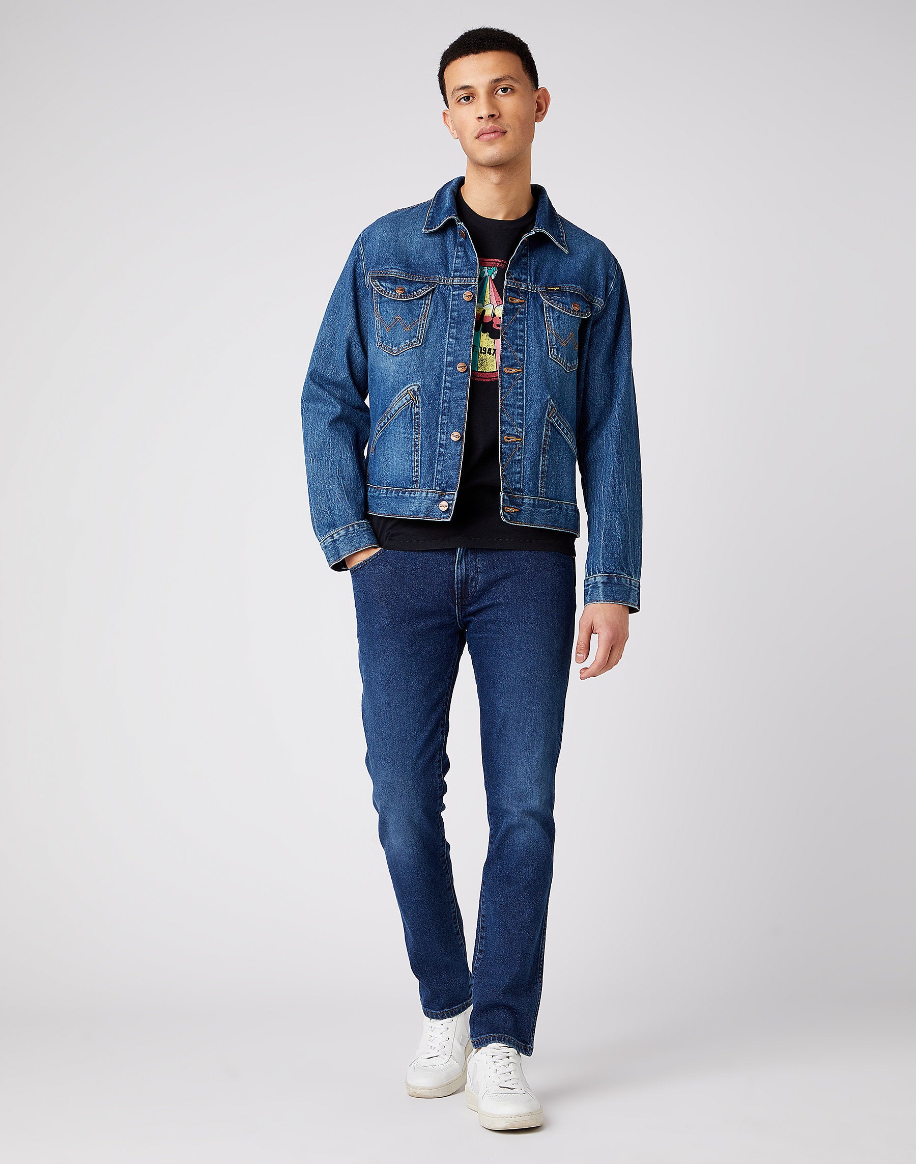 WRANGLER LARSTON the master Jeans - Coastal Indigo Blue - W18SU551Q von Wrangler