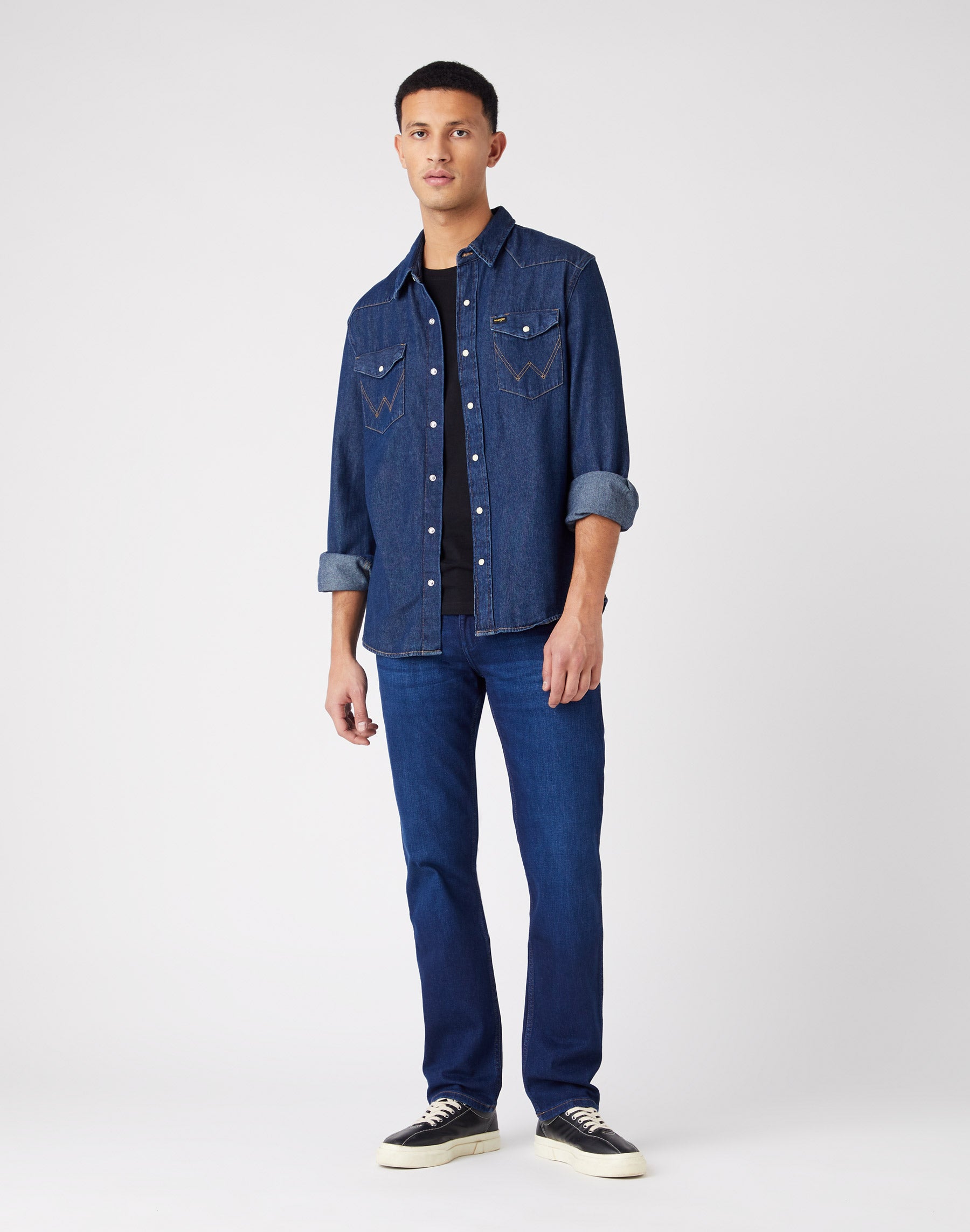 WRANGLER GREENSBORO the bullseye Five-Pocket - Indigo Sapphire Blue - W15QYI39K von Wrangler