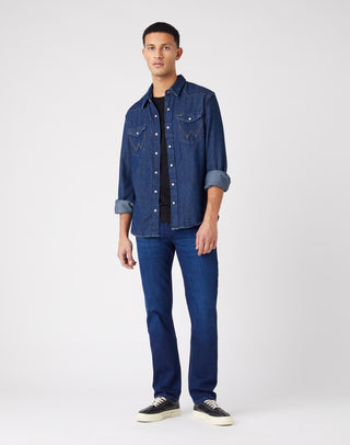 WRANGLER GREENSBORO the bullseye Five-Pocket - Indigo Sapphire Blue - W15QYI39K