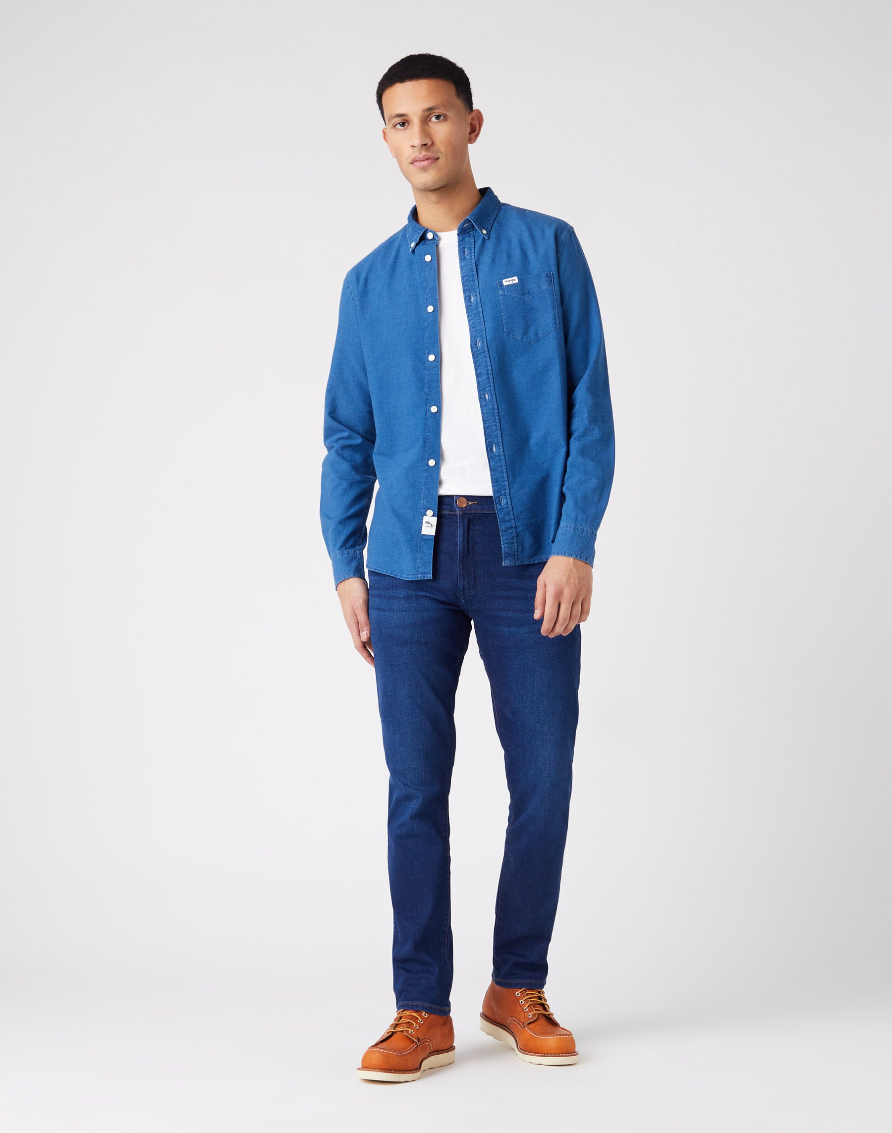 WRANGLER Larston Five Pocket - Indigo Compass Blue - W18SYI39K von Wrangler
