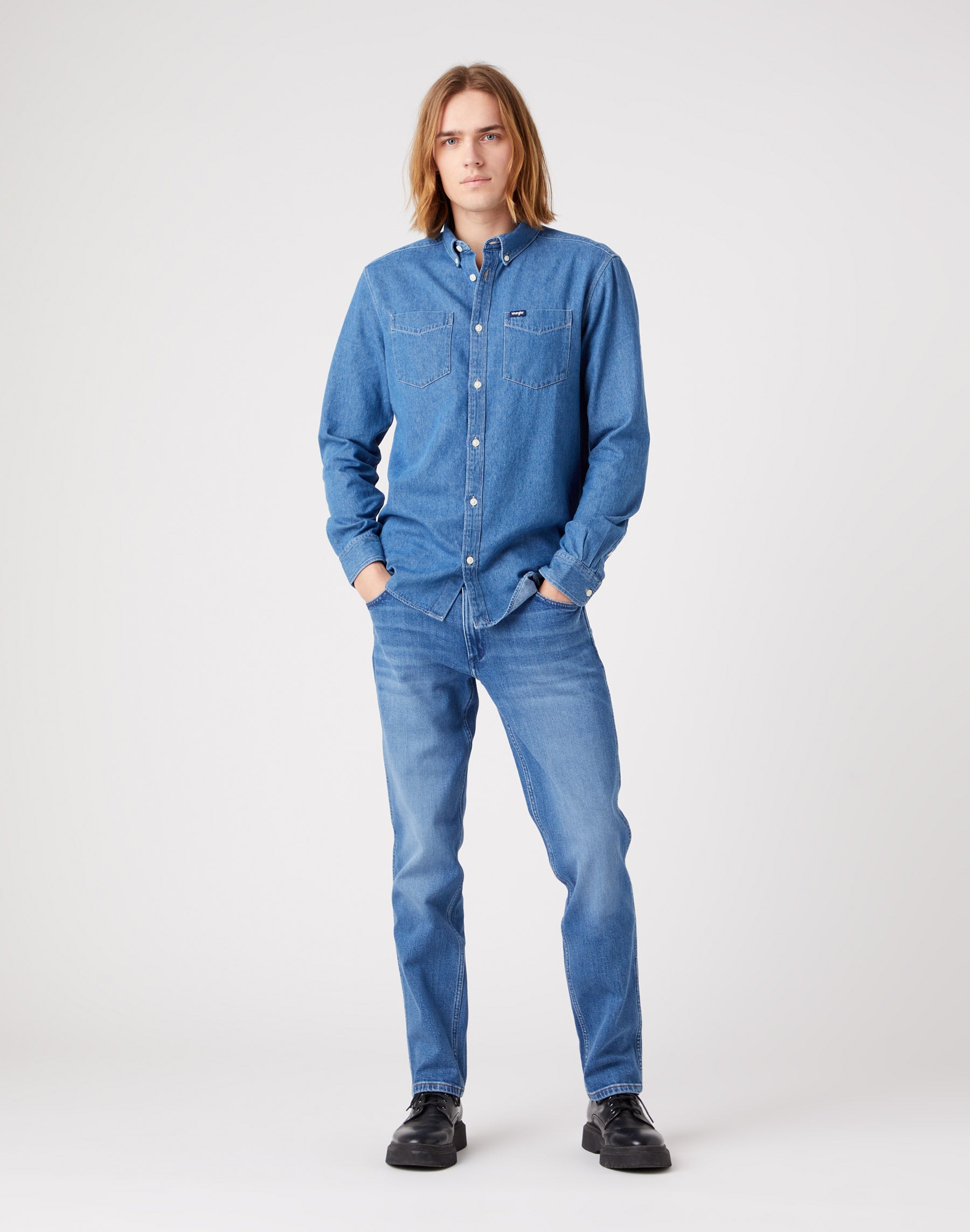 WRANGLER Greensboro new favorite - Ocean River Blue - W15QJX21Y von Wrangler