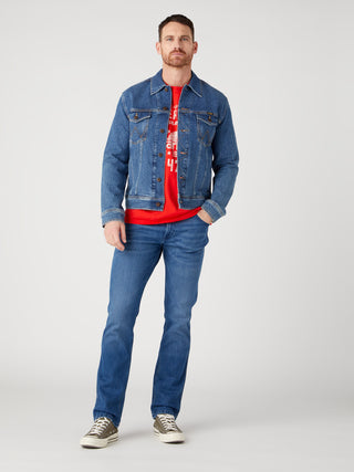 WRANGLER Greensboro Five Pocket - Harbor Mist Blue - W15QAG42A
