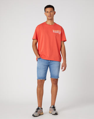 WRANGLER Texas Shorts the dude - Misty Coast Blue - W11C84Z94