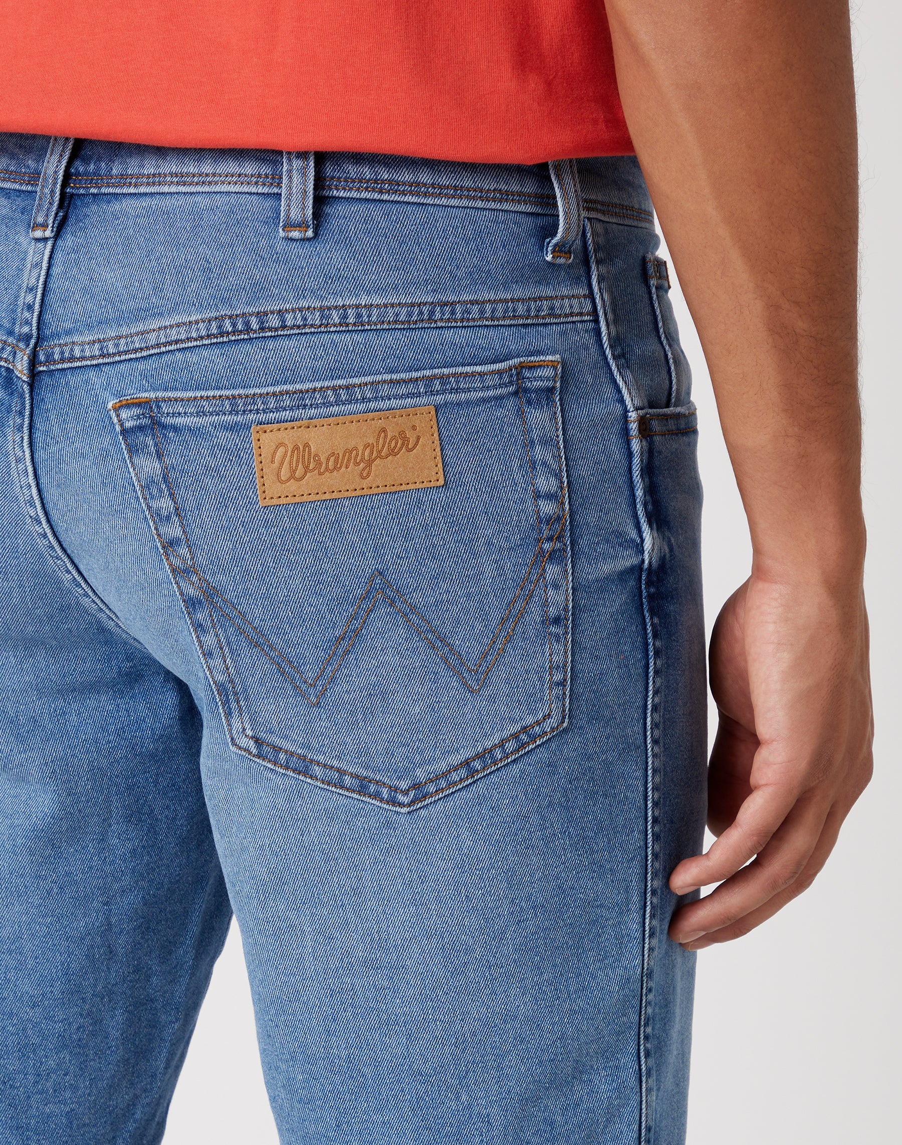 WRANGLER Texas Shorts the dude - Misty Coast Blue - W11C84Z94 von Wrangler