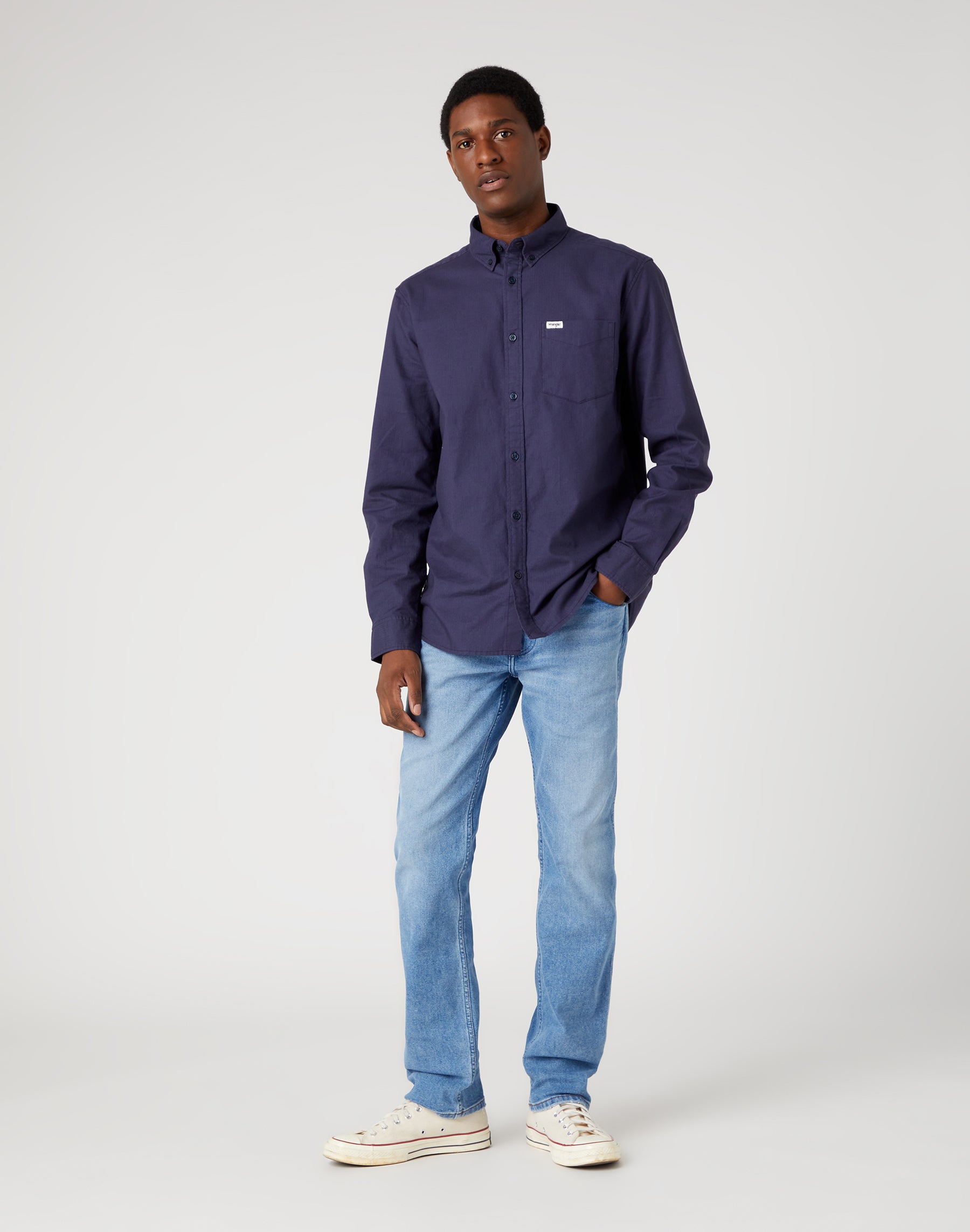WRANGLER Greensboro cool twist - Sky Harbor Blue - W15QYLZ70 von Wrangler