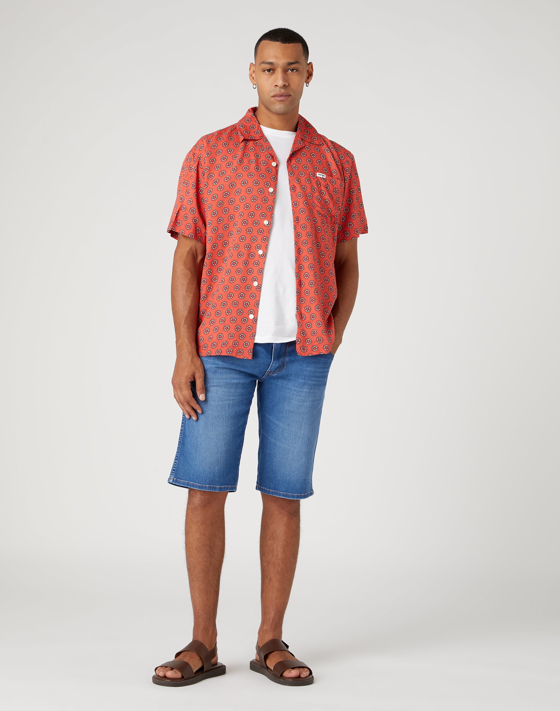 WRANGLER Colton Shorts - Sky Indigo Wash - W16CXPZ35 von Wrangler