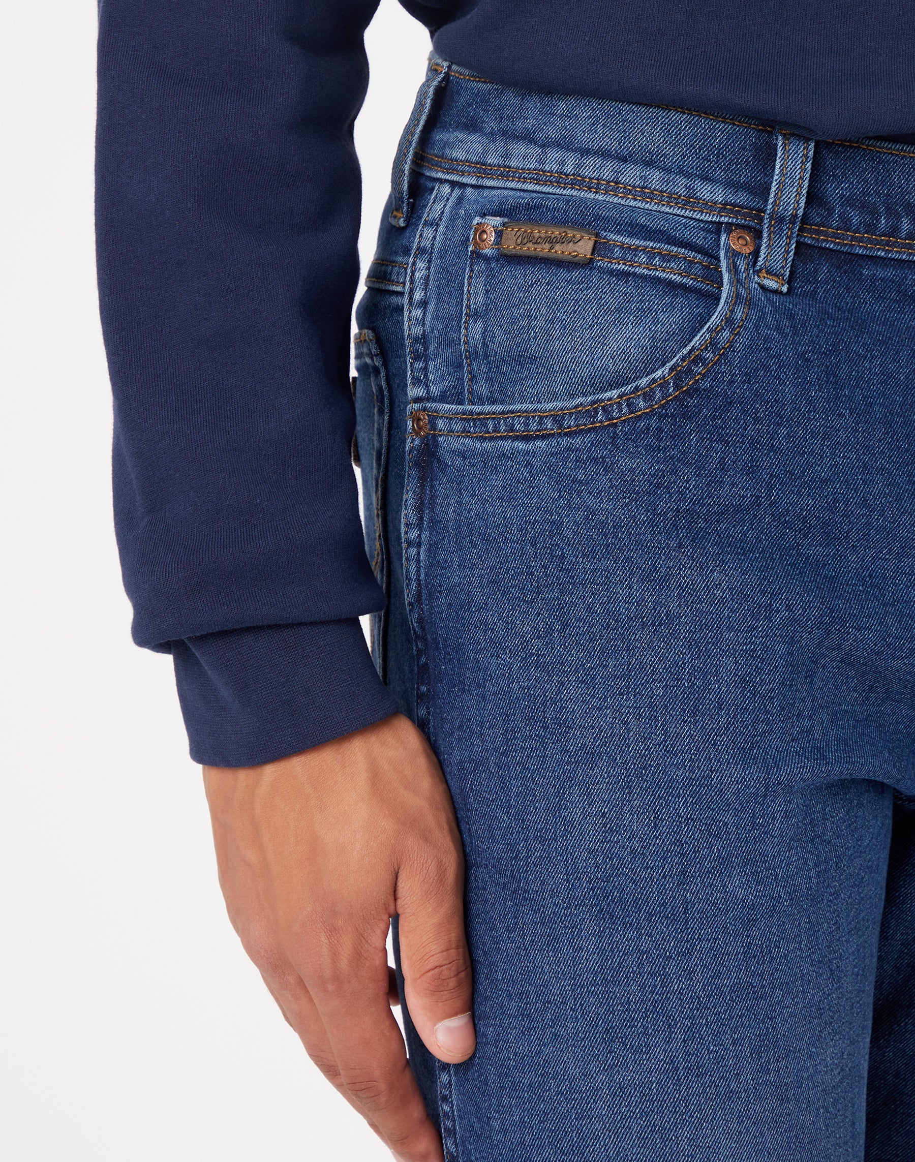 WRANGLER TEXAS the rock Straight Jeans - Indigo Harbor Blue - W1218450X von Wrangler